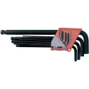 Teng Tools 9 Piece L Metric Hex Key Set Black Finish Chrome Vanadium Steel 1.5 to 10 mm 1479MMA