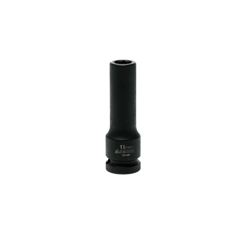 Teng Tools 11 mm 12.7 mm Drive 6 Point Impact Socket, Black Phosphate Finish, 18.5mm Length 920611N
