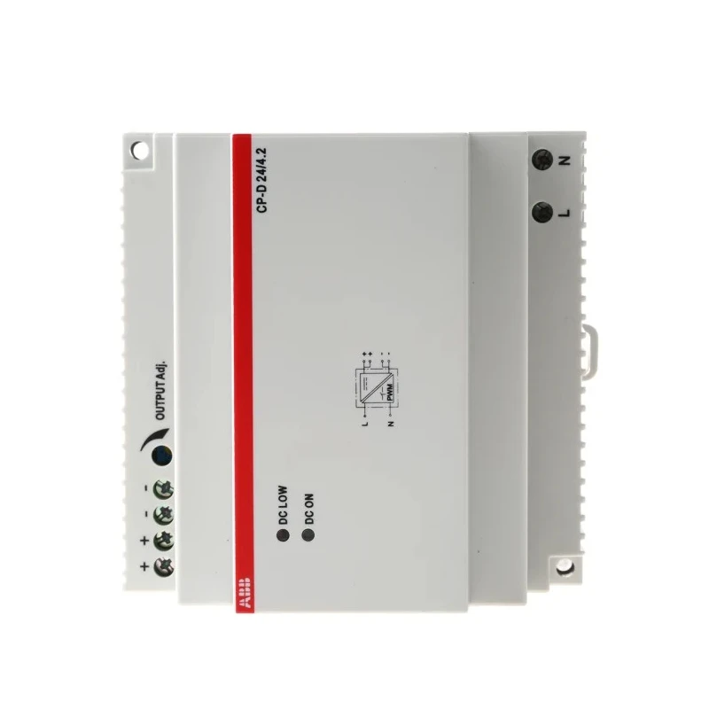 ABB CP-D Switched Mode DIN Rail Power Supply 240V AC/DC Input 24V DC 4.2A Output 100W 1SVR427045R0400 - CP-D 24/4.2