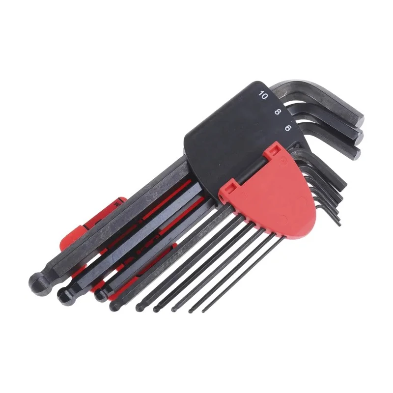 Teng Tools 9 Piece L Metric Hex Key Set, Hex Size 1.5 to 10 mm 1499MM