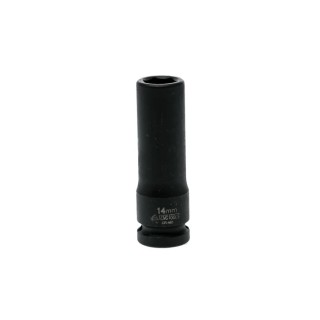 Teng Tools 14 mm 12.7 mm Drive 6 Point Impact Socket with Black Phosphate Finish 22.5mm Length 920614N