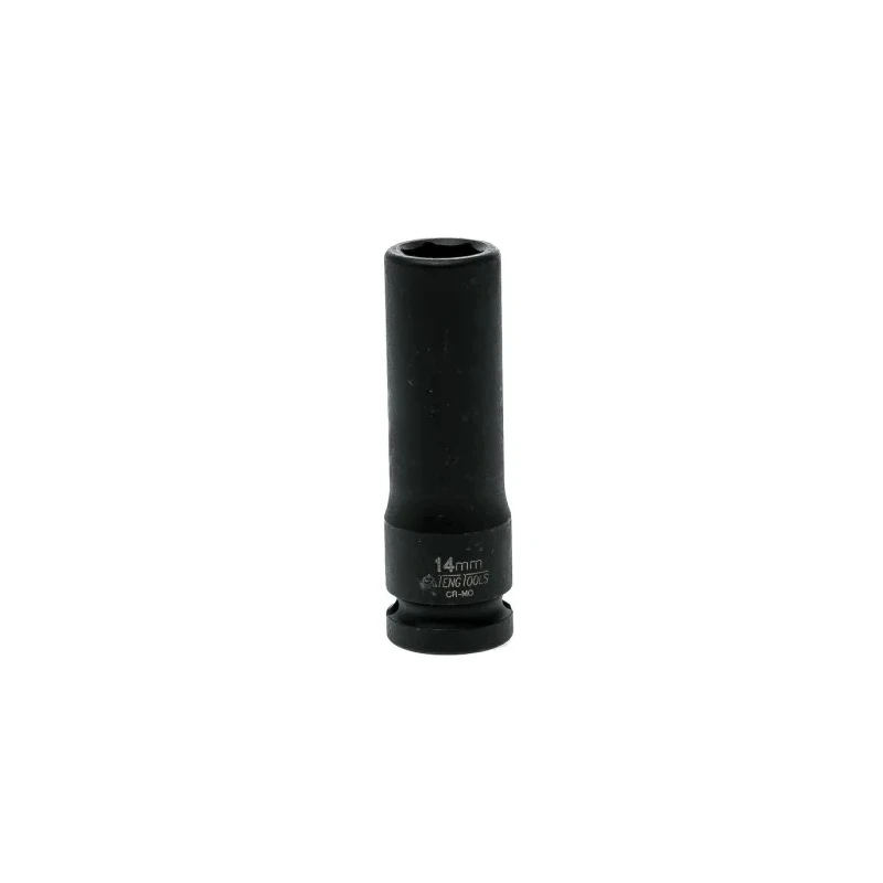 Teng Tools 14 mm 12.7 mm Drive 6 Point Impact Socket with Black Phosphate Finish 22.5mm Length 920614N