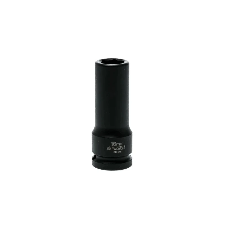 Teng Tools 16 mm 12.7 mm Drive Impact Socket, 25mm Length 920616N