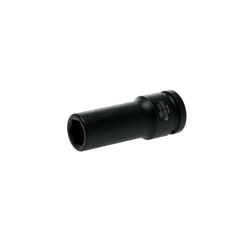 Teng Tools 16 mm 12.7 mm Drive Impact Socket, 25mm Length 920616N