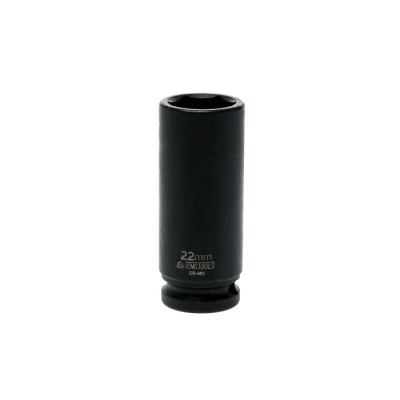 Teng Tools 22 mm 12.7 mm Drive 6 Point Impact Socket, Chrome Molybdenum Steel Black Phosphate Finish 920622N