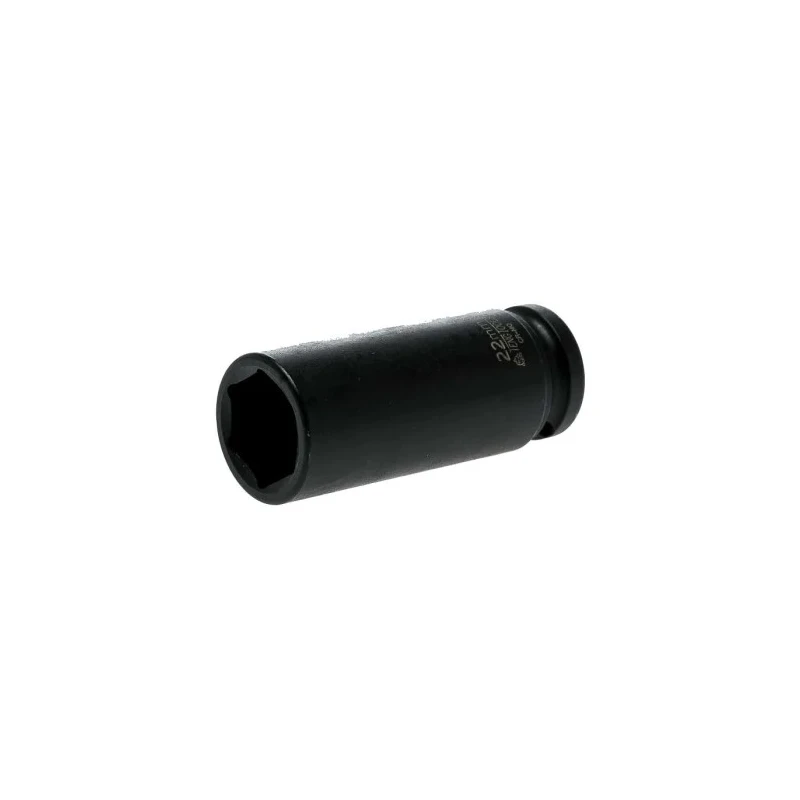 Teng Tools 22 mm 12.7 mm Drive 6 Point Impact Socket, Chrome Molybdenum Steel Black Phosphate Finish 920622N