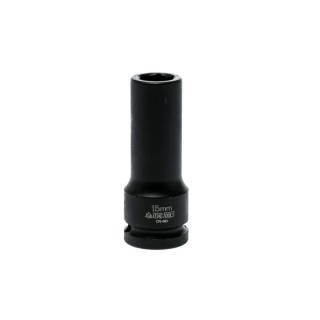 Teng Tools 15 mm 12.7 mm Drive 6 Point Impact Socket, 23 mm Length 920615N