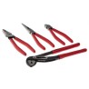Teng Tools 4-Piece Plier Set with Water Pump Plier, Side Cutter, Long Nose Plier, Combination Plier TT440