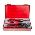 Teng Tools 4-Piece Plier Set with Water Pump Plier, Side Cutter, Long Nose Plier, Combination Plier TT440