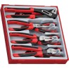 Teng Tools 8-Piece Plier Set with Water Pump, Long Nose, Combination, and Side Cutter Pliers TTD441-T