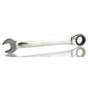 RS PRO Combination Ratchet Spanner 22 mm Chrome Vanadium Steel Chrome Finish ANSI b.107.6 487-040