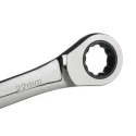 RS PRO Combination Ratchet Spanner 22 mm Chrome Vanadium Steel Chrome Finish ANSI b.107.6 487-040