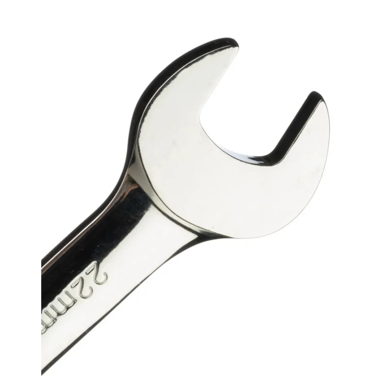 RS PRO Combination Ratchet Spanner 22 mm Chrome Vanadium Steel Chrome Finish ANSI b.107.6 487-040