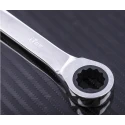 RS PRO Combination Ratchet Spanner 17 mm, 233mm Overall 487-038