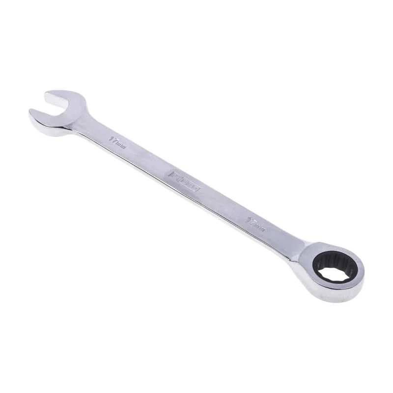 RS PRO Combination Ratchet Spanner 17 mm, 233mm Overall 487-038