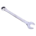 RS PRO Combination Ratchet Spanner 19 mm, 250mm Overall Length Chrome Vanadium Steel Chrome Finish 487-044