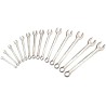 RS PRO 14-Piece Chrome Vanadium Steel Imperial Combination Spanner Set with Sizes 5/8 in to 1-1/4 in 487-078