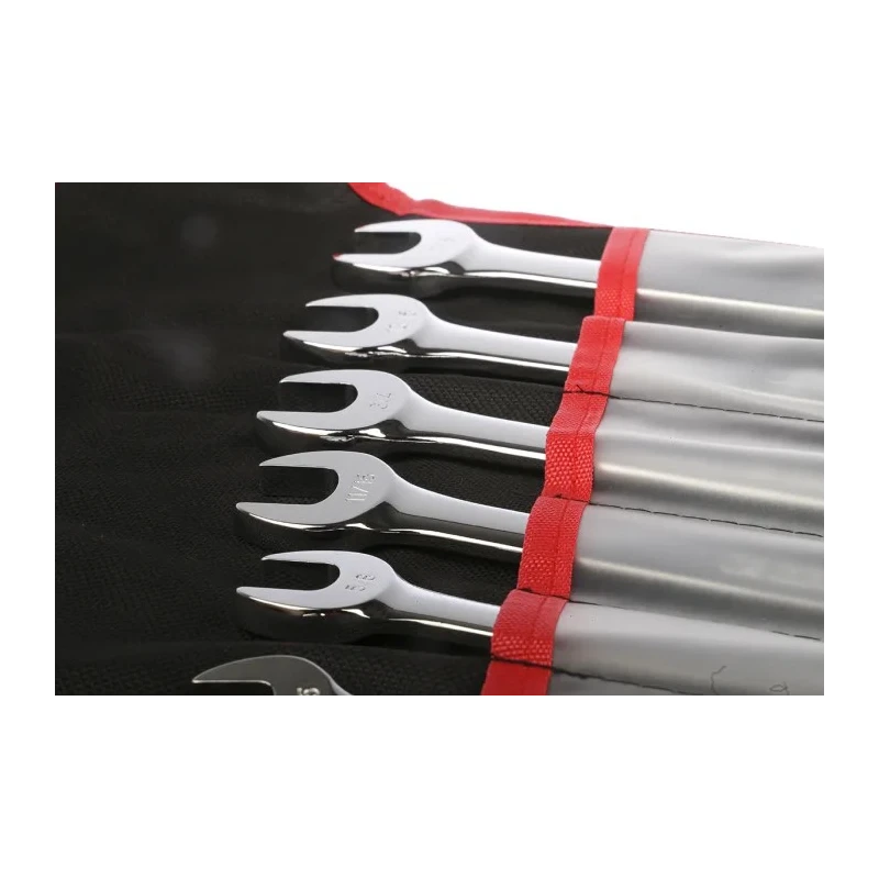 RS PRO 11-Piece Imperial Combination Spanner Set Chrome Vanadium Steel Chrome Finish 487-072