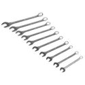 RS PRO 10-Piece Chrome Vanadium Steel Spanner Set, Metric Sizes 8 To 19 mm, Chrome Finish 487-084