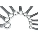 RS PRO 10-Piece Chrome Vanadium Steel Spanner Set, Metric Sizes 8 To 19 mm, Chrome Finish 487-084