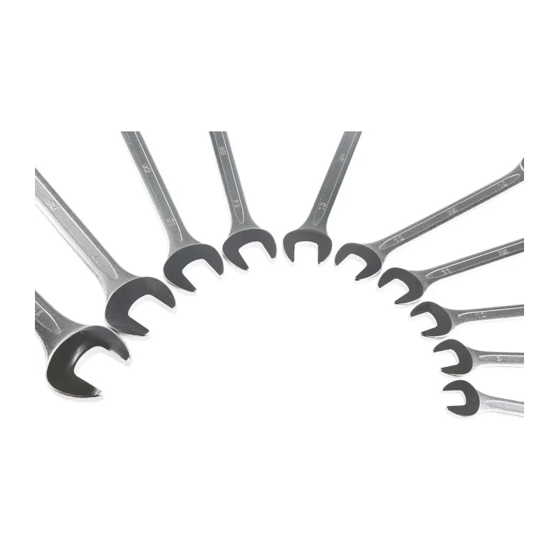 RS PRO 10-Piece Chrome Vanadium Steel Spanner Set, Metric Sizes 8 To 19 mm, Chrome Finish 487-084