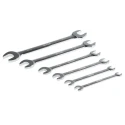RS PRO 6-Piece Metric Open End Spanner Set Chrome Vanadium Steel 6 Double-Ended Sizes 487-088