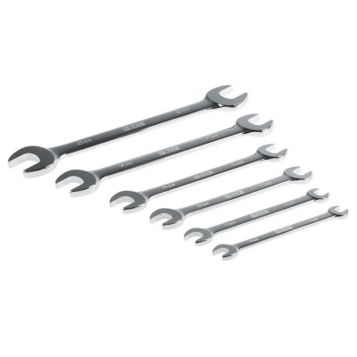 RS PRO 6-Piece Metric Open End Spanner Set Chrome Vanadium Steel 6 Double-Ended Sizes 487-088