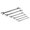 RS PRO 6-Piece Metric Open End Spanner Set Chrome Vanadium Steel 6 Double-Ended Sizes 487-088