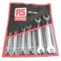 RS PRO 6-Piece Metric Open End Spanner Set Chrome Vanadium Steel 6 Double-Ended Sizes 487-088