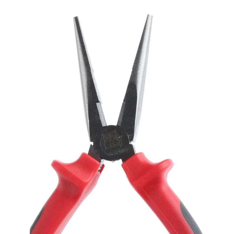RS PRO 1-Piece Long Nose Plier Chrome Vanadium Steel 160mm Length 51mm Jaw 487-090