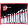 RS PRO 14-Piece Metric Combination Spanner Set 6 To 22 mm Chrome Vanadium Steel 487-066