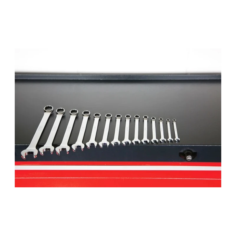 RS PRO 14-Piece Metric Combination Spanner Set 6 To 22 mm Chrome Vanadium Steel 487-066
