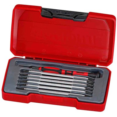 Teng Tools Interchangeable Standard Screwdriver Set, 8-Piece TM708