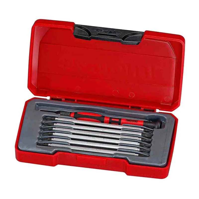 Teng Tools Interchangeable Standard Screwdriver Set, 8-Piece TM708