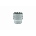 Teng Tools 1/2 in Drive 32 mm 12 Point Bi-Hexagon Socket Satin Finish, 43mm Overall Length M120532-C