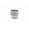 Teng Tools 1/2 in Drive 32 mm 12 Point Bi-Hexagon Socket Satin Finish, 43mm Overall Length M120532-C