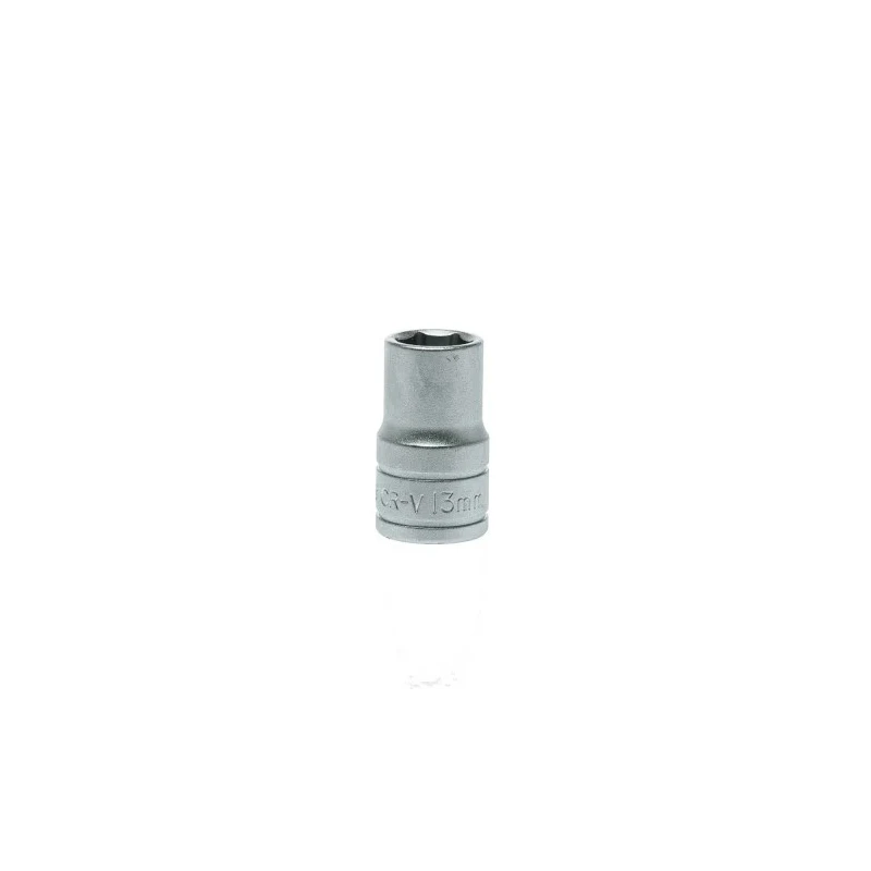 Teng Tools 1/2 in Drive 13 mm 6 Point Bi-Hexagon Socket Chrome Vanadium Steel Satin Finish M1205136-C