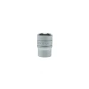 Teng Tools 1/2 in Drive 19 mm 6 Point Bi-Hexagon Socket, Satin Finish, 38mm Overall Length M1205196-C