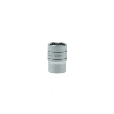 Teng Tools 1/2 in Drive 19 mm 6 Point Bi-Hexagon Socket, Satin Finish, 38mm Overall Length M1205196-C