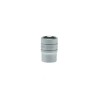 Teng Tools 1/2 in Drive 19 mm 6 Point Bi-Hexagon Socket, Satin Finish, 38mm Overall Length M1205196-C
