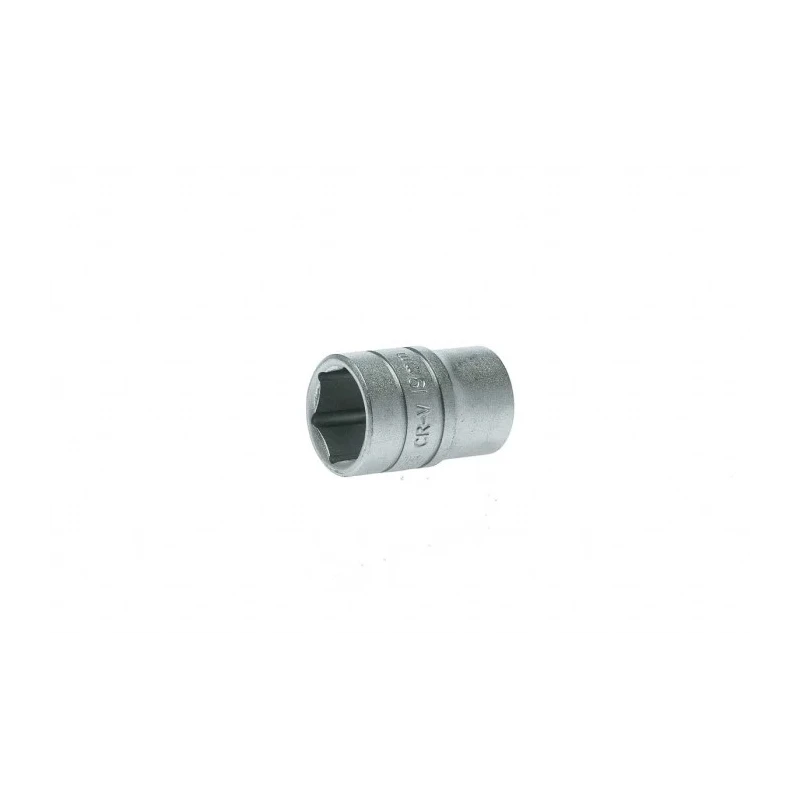 Teng Tools 1/2 in Drive 19 mm 6 Point Bi-Hexagon Socket, Satin Finish, 38mm Overall Length M1205196-C