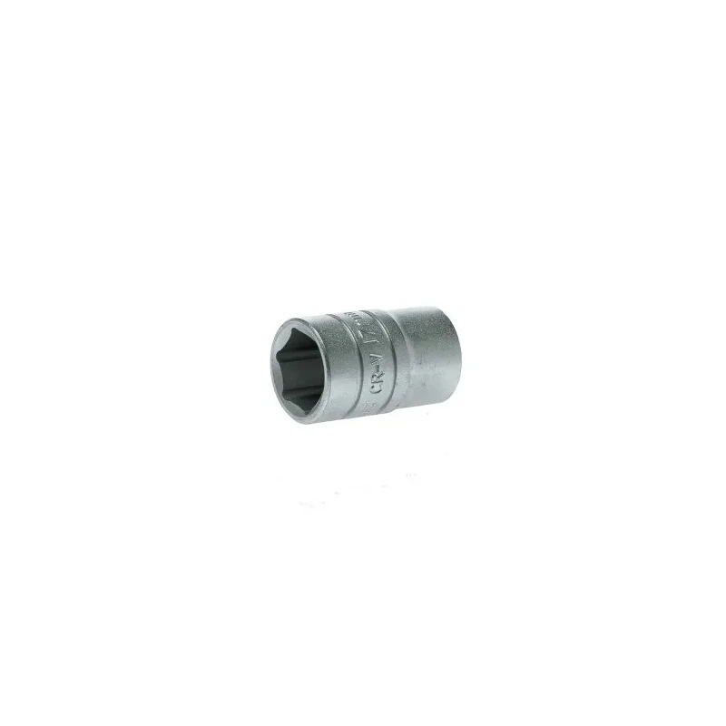 Teng Tools 1/2 in Drive 17 mm 6 Point Bi-Hexagon Socket, Satin Finish, 38mm Overall Length M1205176-C