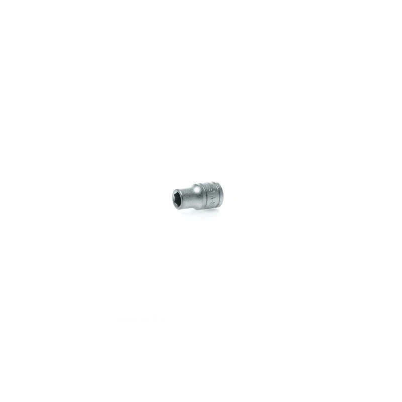 Teng Tools 1/4 in Drive 6 mm 6 Point Hex Socket, Chrome Vanadium, 25mm Overall Length M140506-C