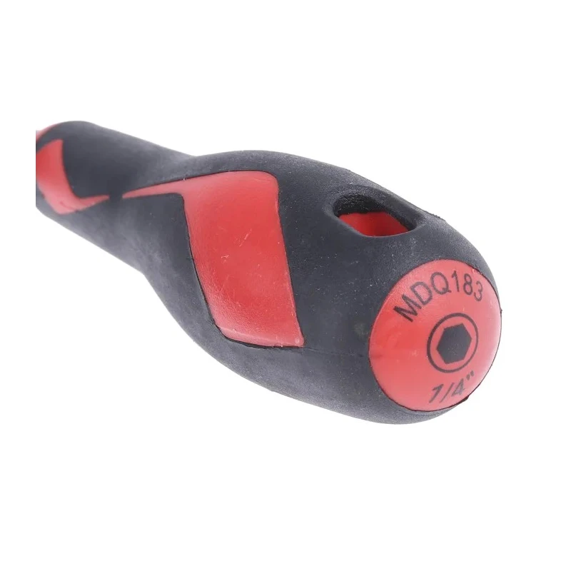 Teng Tools Hexagon Nut Driver, 30 mm Stainless Steel Blade, Bi-Material Handle, 183mm Overall MDQ183