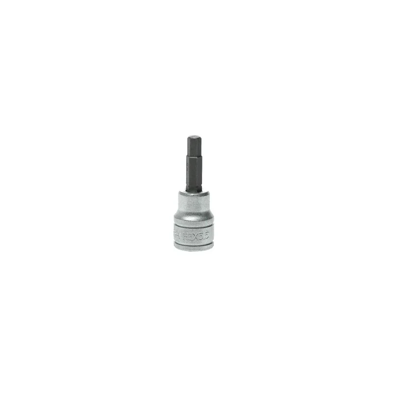 Teng Tools 3/8 in Drive 5.5 mm Bit Socket Square Drive Chrome Plated Alloy Steel 49.5mm Overall Length M3815055-C