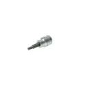 Teng Tools 3/8 in Drive 4 mm Square Bit Socket Chrome Finish Alloy Steel DIN 7422 M381504-C