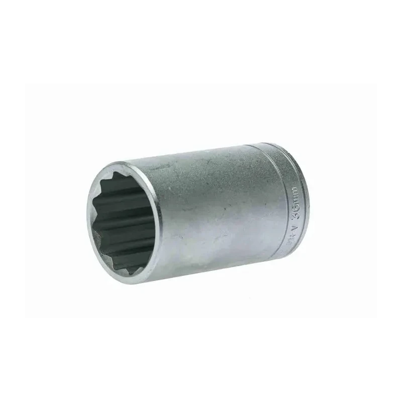 Teng Tools 1/2 in Drive 36 mm 12 Point Satin Finish Chrome Vanadium Steel Socket M120636-C