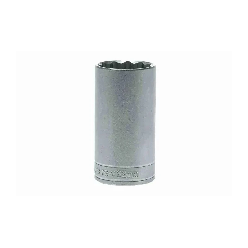 Teng Tools 1/2 in Drive 32 mm 12 Point Satin Finish Chrome Vanadium Steel Socket M120632-C