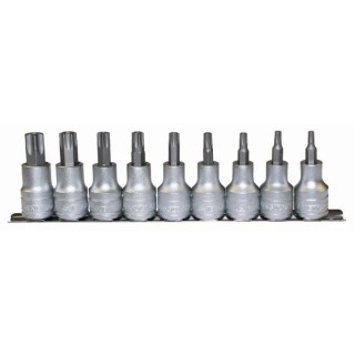 Teng Tools 9-Piece 1/2 in Drive Bit Socket Set Chrome Vanadium Steel Satin Finish M1213TPX