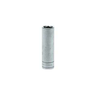 Teng Tools 1/4 in Drive 10 mm 6 Point Socket Satin Finish Chrome Vanadium Steel 49.5mm Overall Length M140610-C